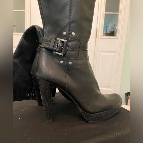 SW knee length leather boots - Picture 5 of 6